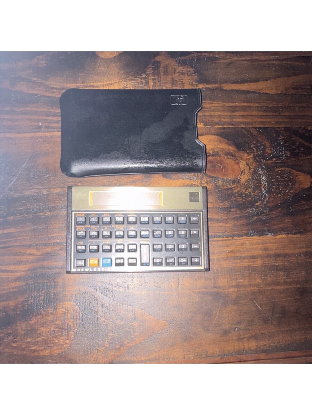 Hewlett Packard HP 12C Vintage Financial Calculator with Case